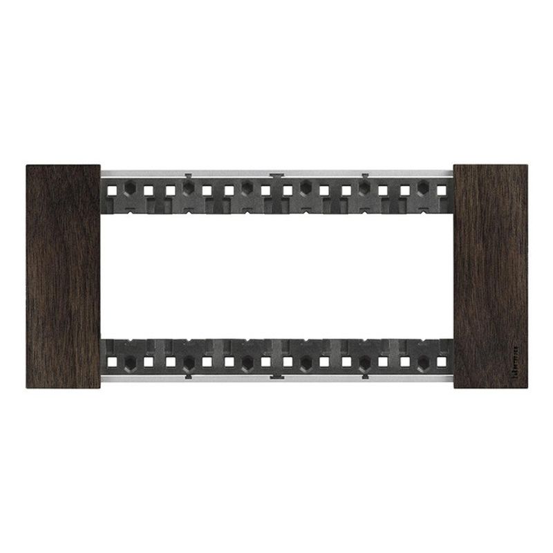 BTICINO KA4806LG - Placca Noce Bticino Living Now 6 posti legno