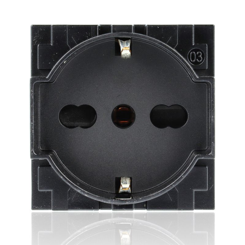 BTICINO KG4140A16 - Presa Standard Tedesco E Bipasso 10/16A 250 V Ac  - Nero - Now