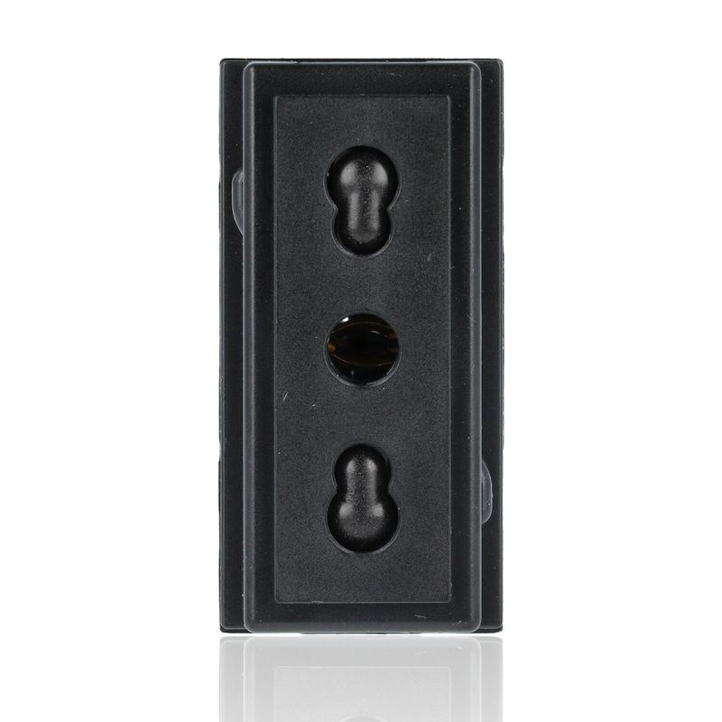 BTICINO KG4180 - Presa 2 P+T 10/16 A 250 Va.C. - Nero - Now