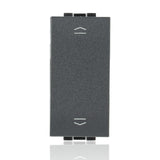 BTICINO L4027N - Commutatore Doppio Tasto (1-0-2) 16A 250 Vac - Antracite - LivingLight