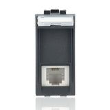 BTICINO L4258/11N - Connettore Rj12 K10 -  Antracite - LivingLight