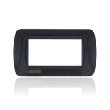 BTICINO L4804PA - Placca 4 Moduli - Acciaio Scuro - LivingLight