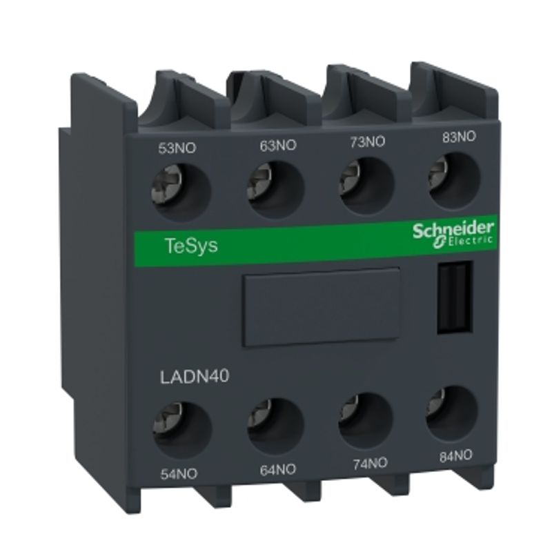 SCHNEIDER LADN40 - Blocco Contatti Ausiliari TeSys D 4NA Morsetti a Vite
