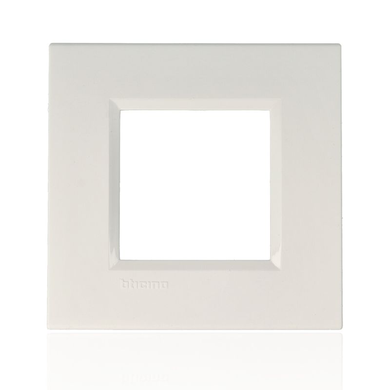 BTICINO LNA4802BI - placca quadra 2 moduli - bianca