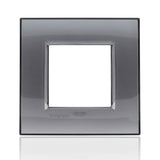 BTICINO LNA4802KF - placca quadra 2 moduli - fumo di londra