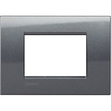 BTICINO LNA4803AC - Placca Acciaio 3 Posti Quadra Bticino Living