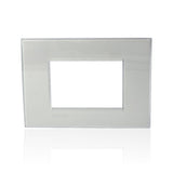 BTICINO LNA4803KG - Placca Quadra 3 Moduli - Grigio Ghiaccio - LivingLight