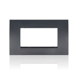 BTICINO LNA4804AR - Placca Quadra 4 Moduli - Antracite - LivingLight