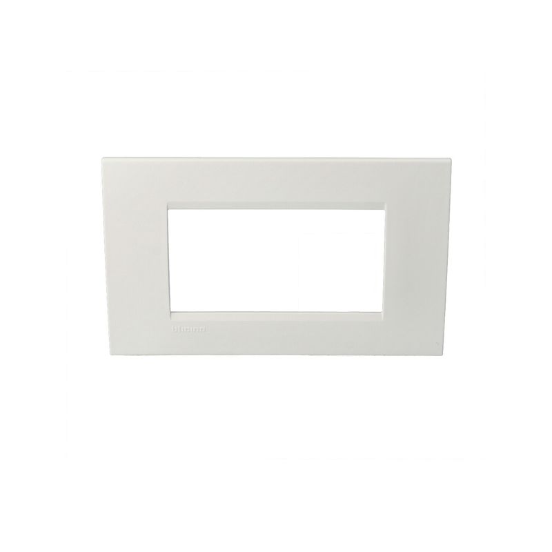BTICINO LNA4804BI - Placca Quadra 4 Moduli - Bianca - LivingLight