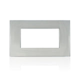 BTICINO LNA4804KG - Placca Quadra 4 Moduli - Grigio Ghiaccio - LivingLight
