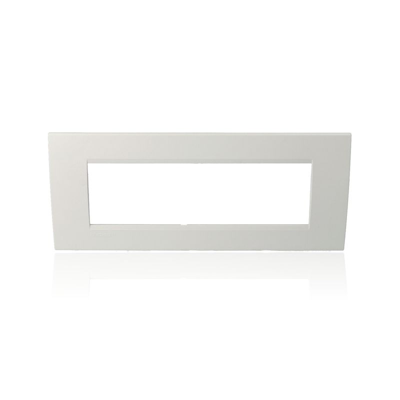 BTICINO LNA4807BI - Placca Quadra 7 Moduli - Bianca - LivingLight
