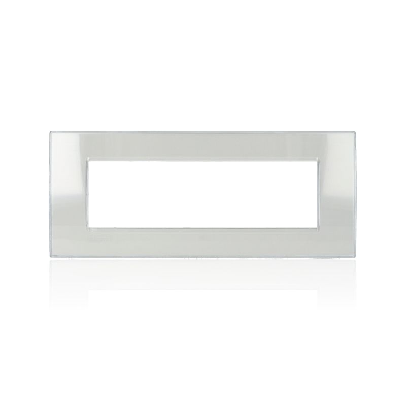 BTICINO LNA4807KG - Placca Quadra 7 Moduli - Grigio Ghiaccio - LivingLight