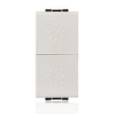 BTICINO N4036 - Pulsante Doppio (1P/No)+(1P/No) 10A - Bianco - LivingLight