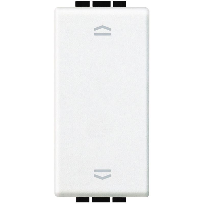 BTICINO N4037N - Pulsante Doppio (1P/No)+(1P/No) Interbloccato 10A 250 Vac - Bianco - LivingLight