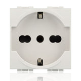 BTICINO N4140/16 - Presa Standard Tedesco E Bipasso 10/16A 250 V Ac - Bianco - LivingLight