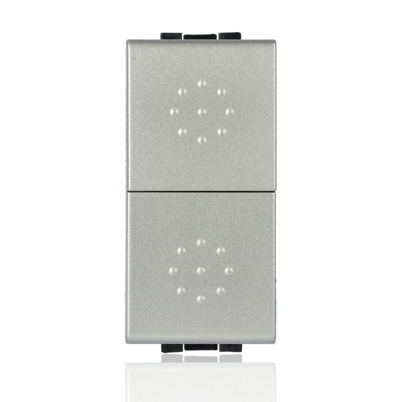 BTICINO NT4036 - Doppio Pulsante 1P (No) 16A - Tech - LivingLight