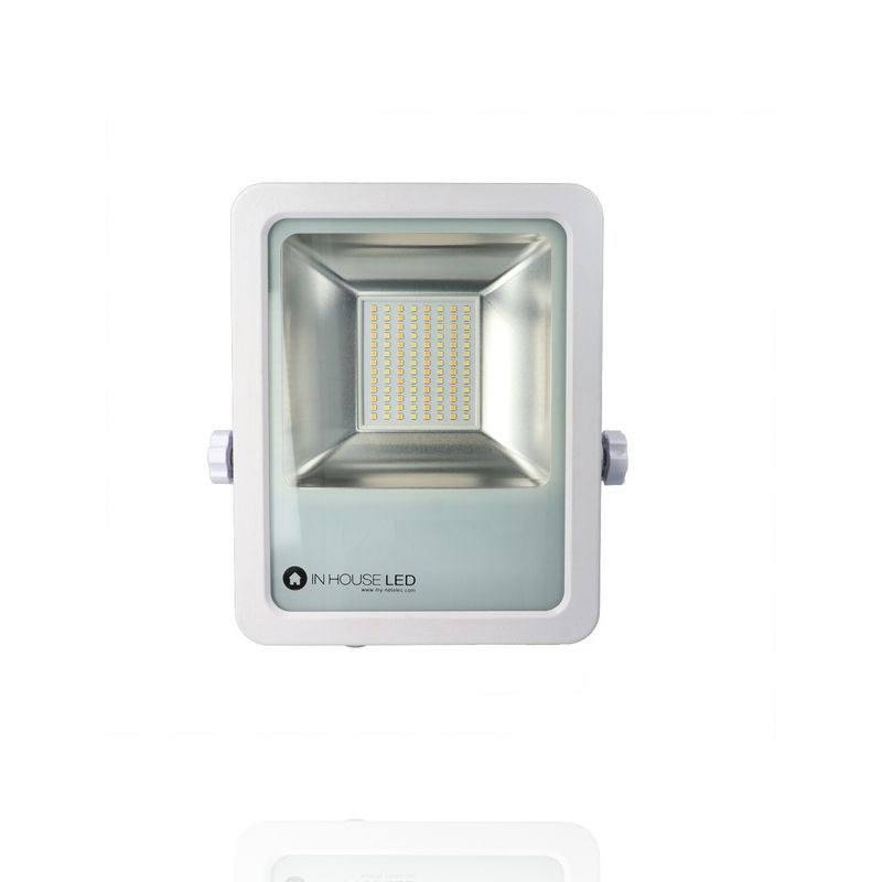 Proiettore LED, 45W, 220Vac, con regolazione temperatura luce (Calda - Naturale - Fredda) - Bianco