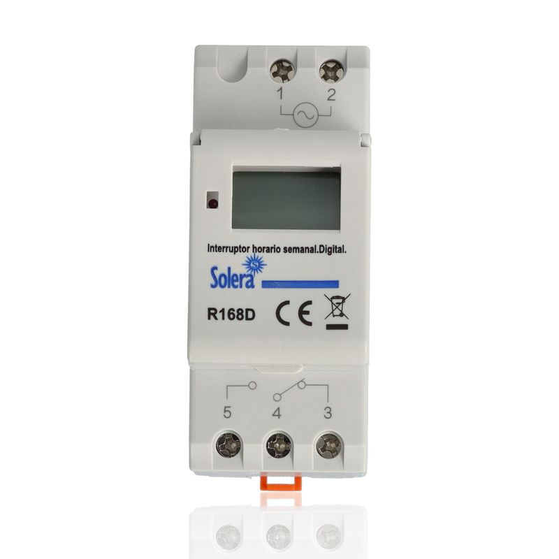 Interruttore orario settimanale digitale-analogico, 230V ac equivalente FIN125182300000