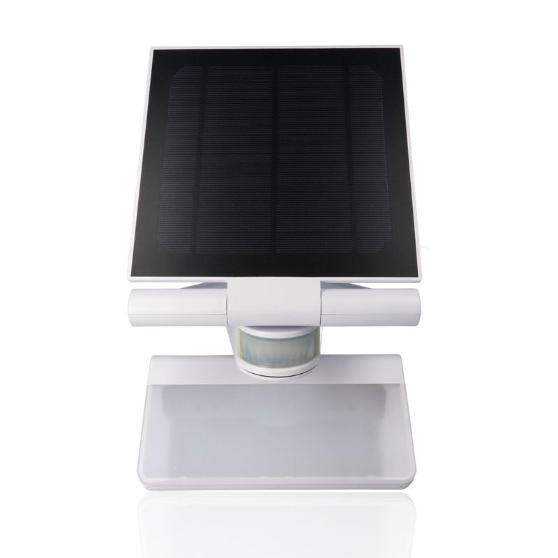 Proiettore LED solare con rilevatore di presenza, 8W, Luce Naturale, Bianco