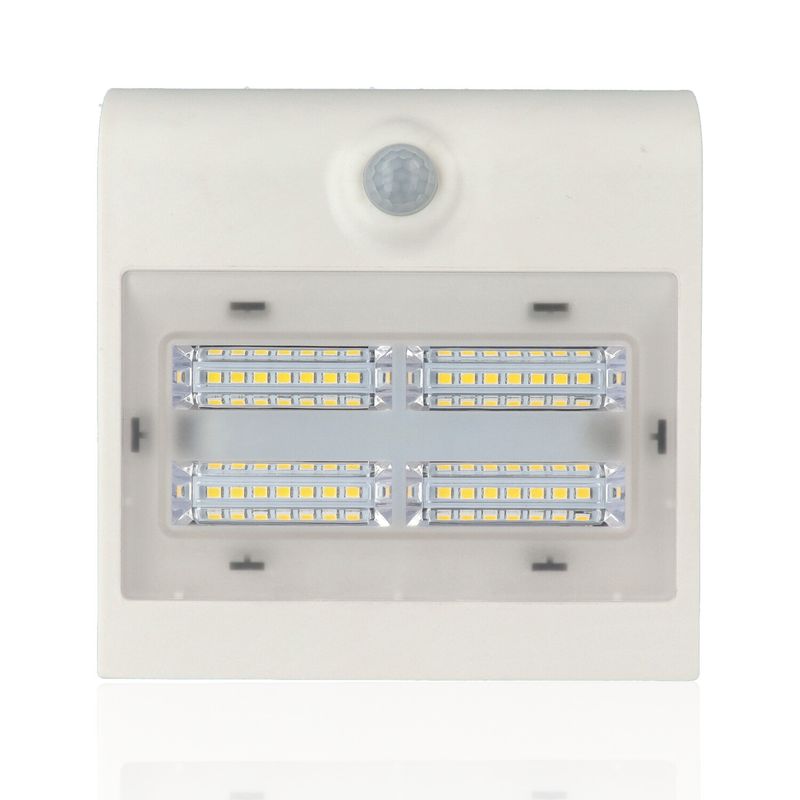 Proiettore LED solare con rilevatore di presenza, 3,2W, Luce Naturale, Bianco