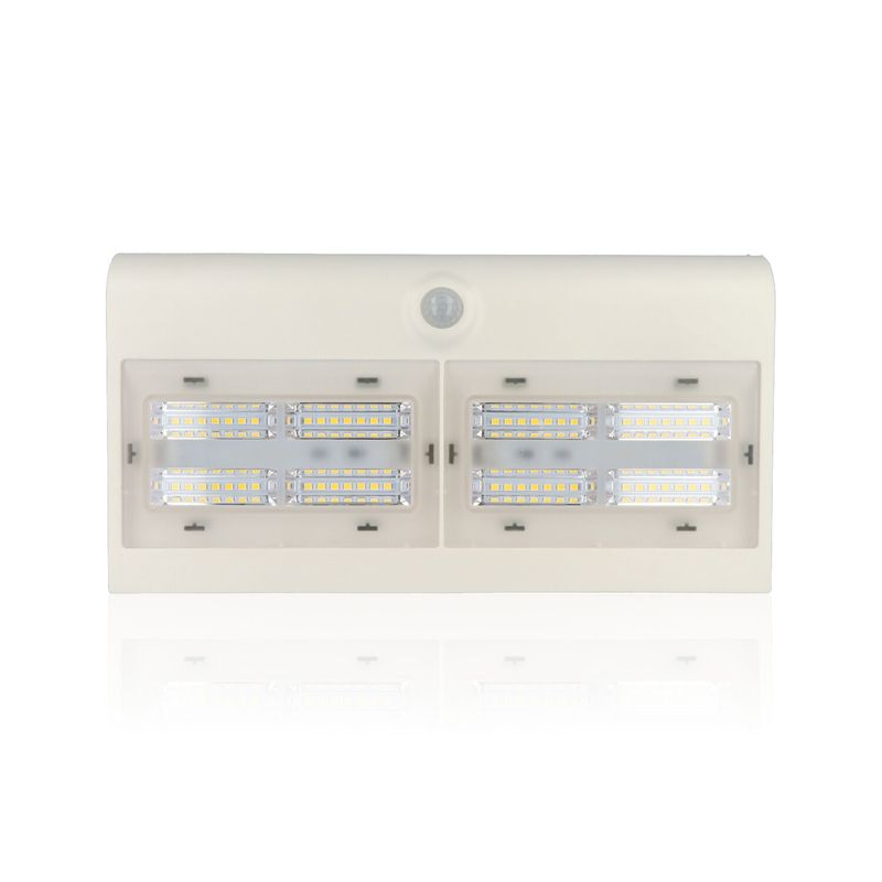Proiettore LED solare con rilevatore di presenza, 6,8W, Luce Naturale, Bianco