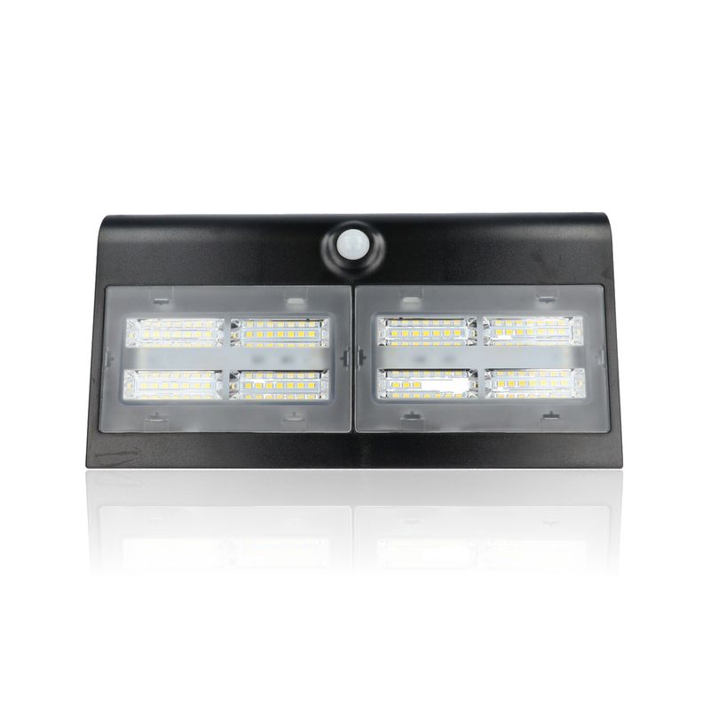 Proiettore LED solare con rilevatore di presenza, 6,8W, Luce Naturale, Nero