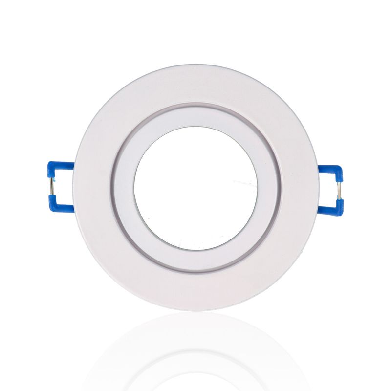 Porta faretto rotondo da incasso diam.84mm, Bianco (senza portalampada)
