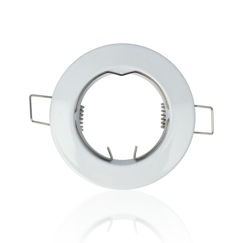 Porta faretto rotondo da incasso diam.78mm, GU10, Bianco