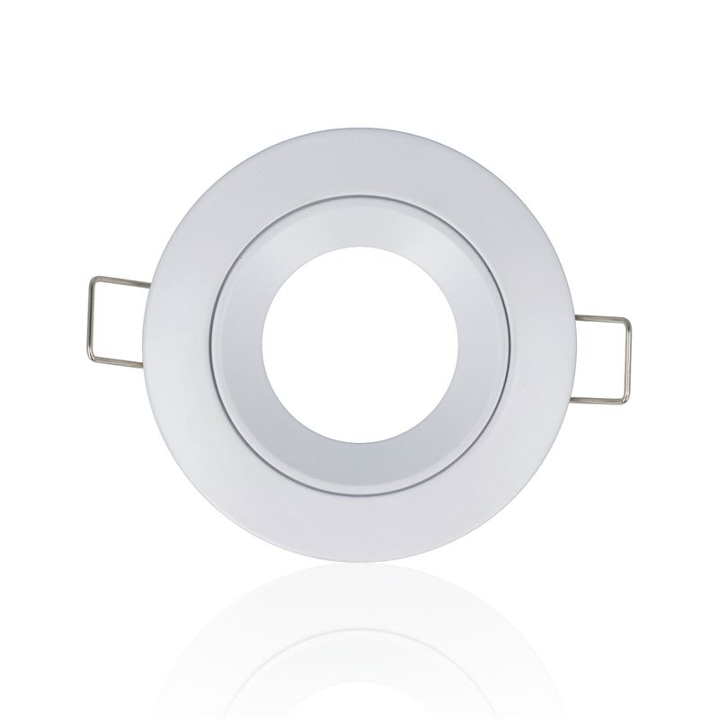 Porta faretto rotondo da incasso diam.79mm, GU10, Bianco (Gamma Lusso)