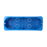 VIMAR V71706 - Scatola incasso 6/7 moduli per pareti leggere azzurro