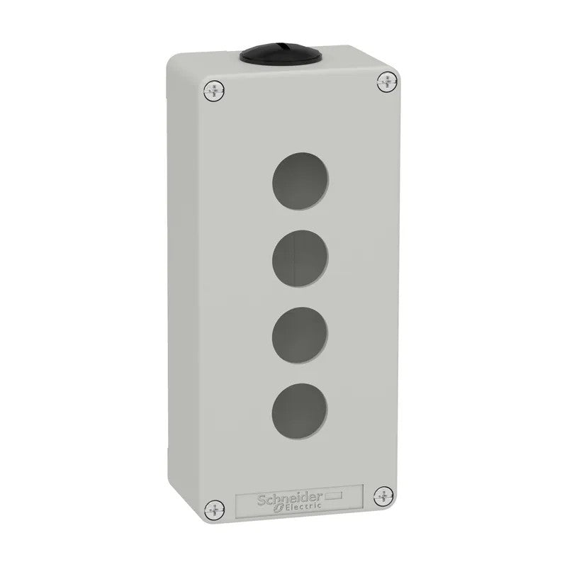 SCHNEIDER XAPD3204 - Pulsantiera Vuota Harmony XAP 4 Fori 22mm Zinco Grigia