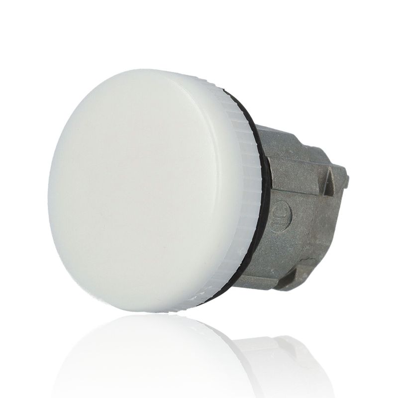 SCHNEIDER ZB4BV01 - Testa lampada spia Ø22 gemme lisce bianche