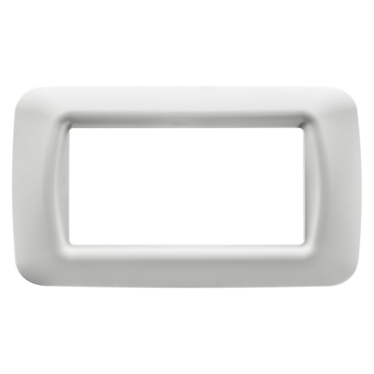GEWISS GW22504 - Placca Top System Tecnopolimero 4 Posti Bianco Nuvola
