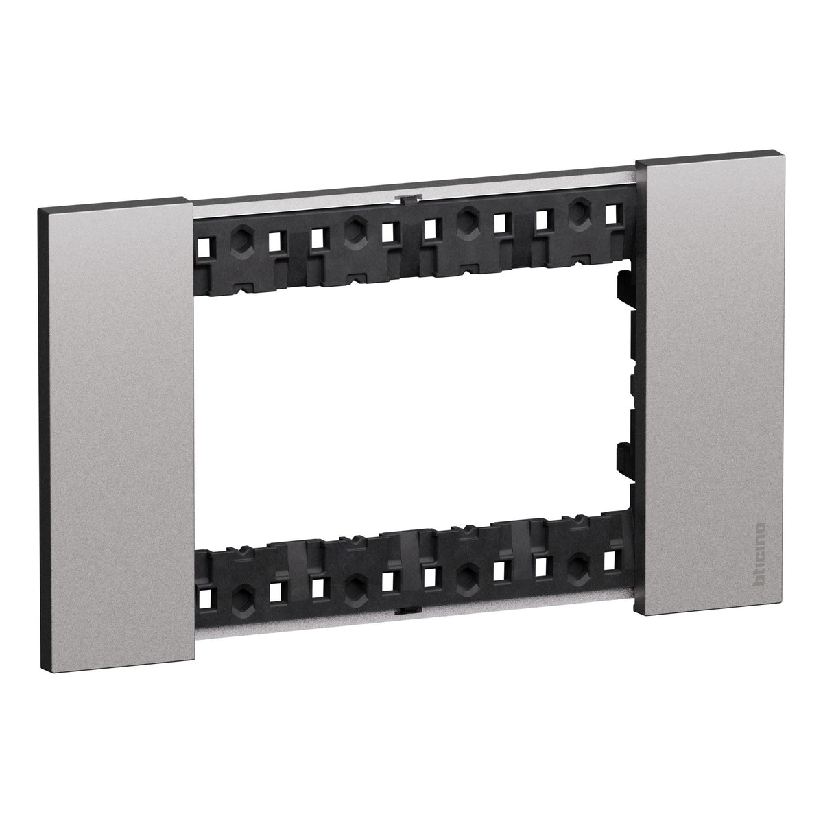 BTICINO KA4804KS - Placca Living Now 4 Moduli Steel Zama Serie Civile